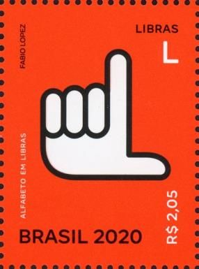 Letter L in Brazilian Sign Language