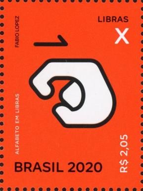 Letter X in Brazilian Sign Language