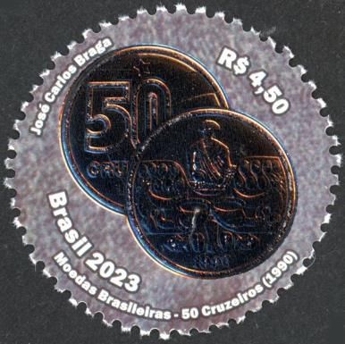 50 Cruzeiros Coin of 1990