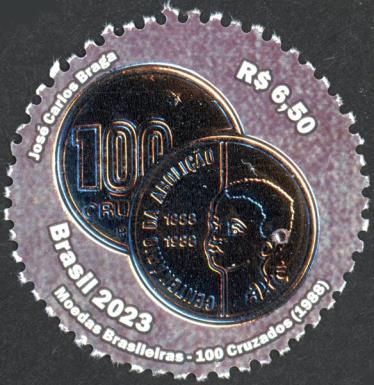 100 Cruzados Coin of 1988