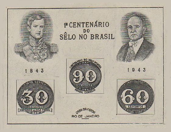 Brazilians First Stamp Centenary