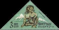 Figure of the Yeti from a mountain fortress (Dzong)