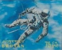 Edward White during space walk (1965)