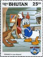 Donald in "Lion Around"