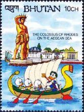 Colossus of Rhodes on the Aegean Sea - The Nephews, Donald