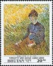 "Woman sitting in the Grass" by Vincent van Gogh