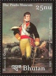 Ferdinand VII in an encampment, by Goya
