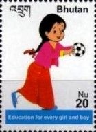Girl with soccer ball
