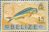 Common Dolphinfish (Coryphaena hippurus) - Overprinted