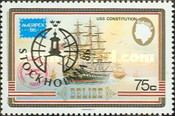 USS "Constitution" (frigate) - Overprinted