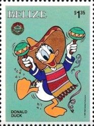 Donald Duck Playing Maracas