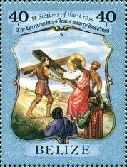 Simon of Cyrene Helping to Carry the Cross