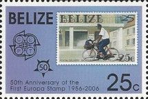 25c Postman on Bicycle Stamp
