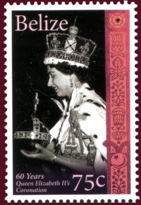 Queen Elizabeth II Holding Orb During Coronation Ceremony