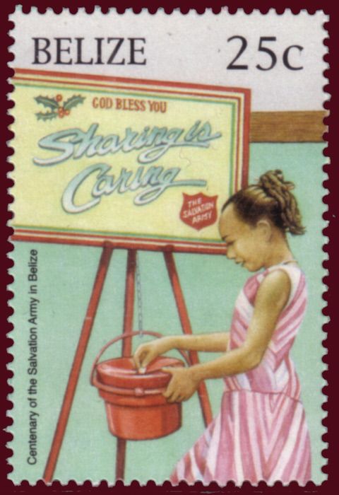 Girl with Easel Painting a Poster ‘Sharing is Caring…’