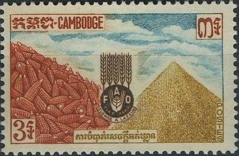 Corn, Rice and FAO Emblem