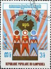 Map, stylized figures