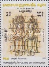Apsara, Stone Relief in Angkor