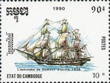 Dumont d'Urville's Ship "L'Astrolabe", 1826