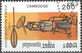 Steam helicopter of Ponton d'Amecourt (1863)