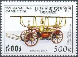 Old horse-drawn vehicle "Putnam" 1863