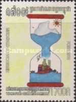 Melting iceberg in hourglass causes flooding