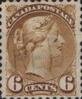 Queen Victoria (1819-1901) - yellow brown perf 11½ x 12