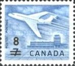 Douglas DC-9 Airliner and Upland Airport, Ottawa, surcharged
