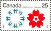 Expo'67 Emblem and Stylised Cherry Blossom