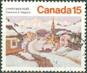 "Village in the Laurentian Mountains", C.A. Gagnon