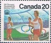Carrying the Olympic Flag