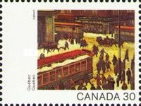 Quebec - "Street Scene, Montréal" (Hebert)