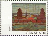 Alberta - "Prairie Town - Early Morning" (Kerr)