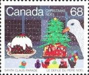 Christmas Tree, Pudding and Goose on Float