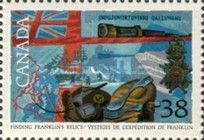 Relics of Franklin's Expedition and White Ensign