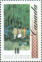 Family before a Vast Forest
