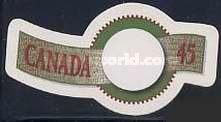 Greeting Stamp.  "Canada" on left