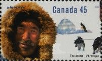 Inuk Man and Igloo