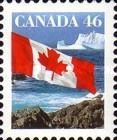 Canadian Flag and Iceberg