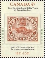 150th Anniversary of Canadian Post, 1851-2001