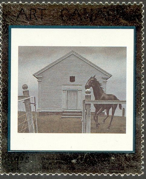 Church and Horse, 1964, Alex Colville