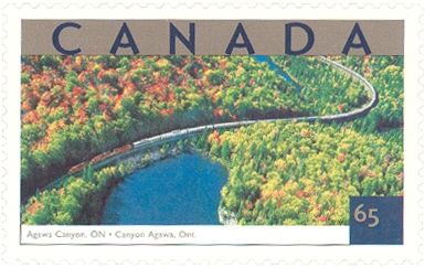 Train in Agawa Canyon, Northern Ontario