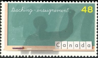 Teacher Writing on Blackboard