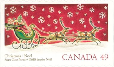 Santa Claus in a Sled