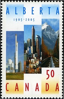 Nova Chemicals plant, Calgary's skyline, Mount Grassi