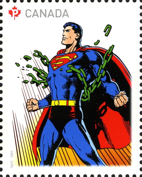 Superman breaking chains
