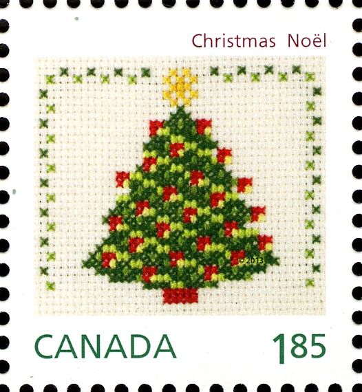 Cross-stitched Christmas Tree