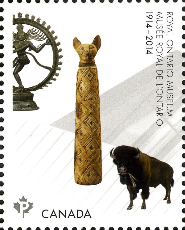 Sculpture, Mummified Cat, Bison (Bison bison)