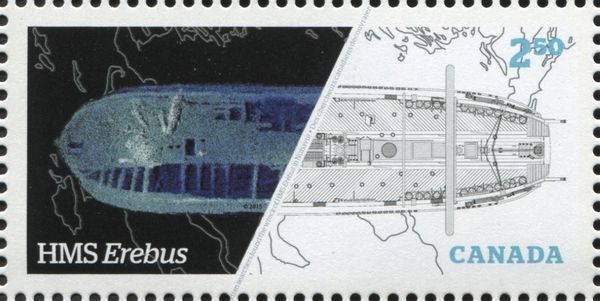 Wreckage & Diagram of HMS Erebus