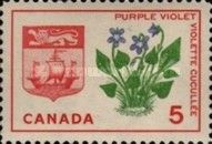 Purple Violet and Arms of New Brunswick
